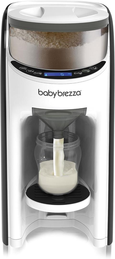Baby Brezza New and Improved Formula Pro Advanced Formula Dispenser Machine  Automatically Mix a Warm Formula Bottle Instantly  Easily Make Bottle with Automatic Powder Blending, White