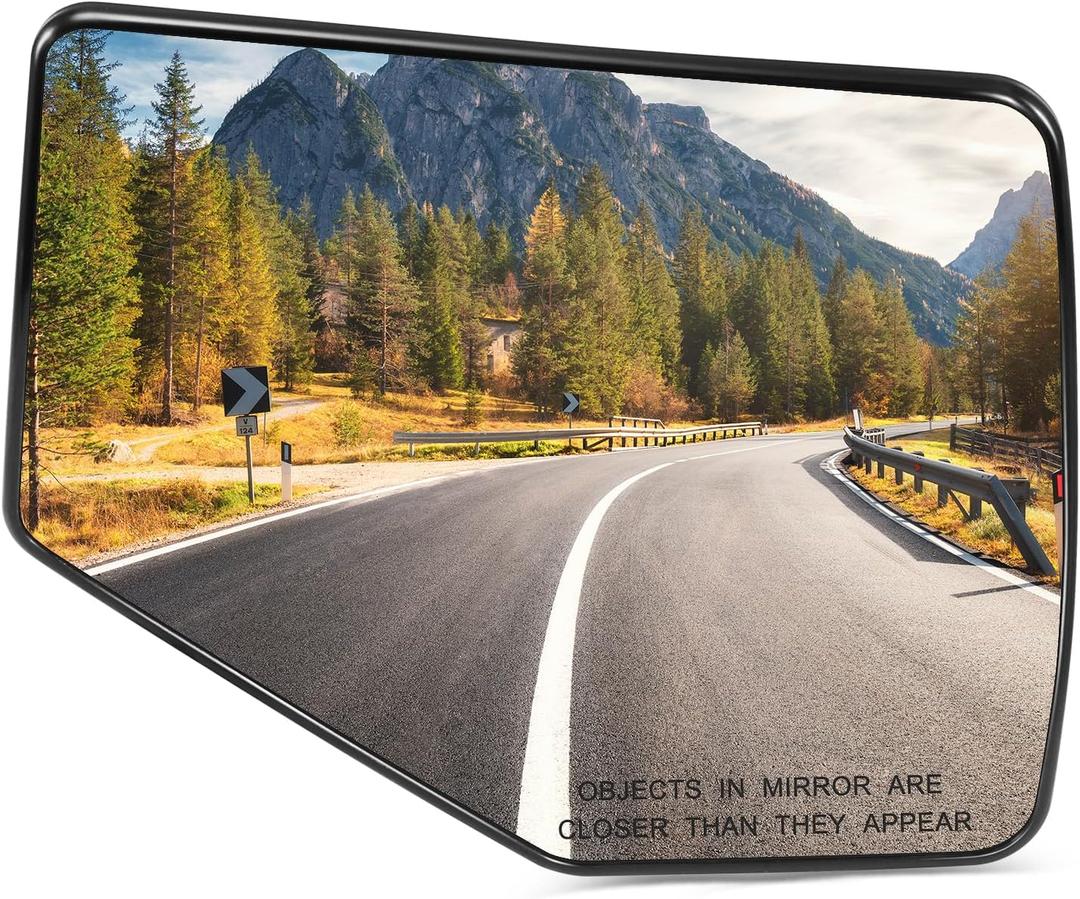 SCITOO Side View Mirror Glass Passenger Right Side Fit For 2006-2011 For Ford Ranger Explorer Non-heated Chrome Replacement Exterior Mirror Glass