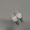 Flame Bulbs E12 LED Flame Light Bulbs 3 Mode LED Candelabra 2W Flickering Effect Light Bulbs for Halloween Christmas Home Decor(2 Pack-Yellow)