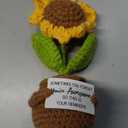 Rimvoe Emotional Support Crochet Sunflower, Cute Handmade Sunflower Gift for Mothers Day Women Friends Encouragement, Thank You Appreciation Gift for Teacher Coworker (You're Awesome)