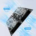 Solar Exhaust Fan for Chicken Coop with 25W Solar Panel & 4-Pack High-Speed Brushless DC Fans, Solar Powerd Shed Ventilation Fan for Chicken Coops, Greenhouses, Sheds, Pet Houses