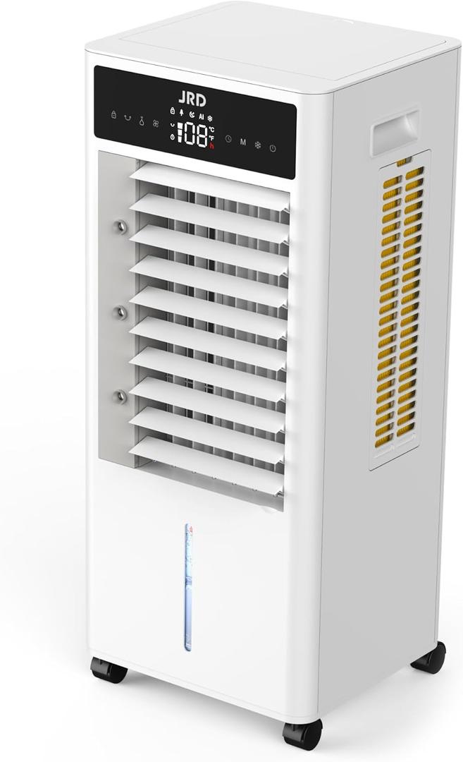 JRD 4-IN-1 Air Conditioners for Office, with 5Gal Tank, 6 Ice Packs,Oscillating Quiet for Home