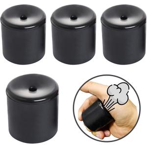 4 PCS Novelty Squeeze Pooter Break Machine Funny Prank Breaking Noise Maker Handle Kids Adult Gags Practical Joke Party Gift Breaking Toy (4 Black)