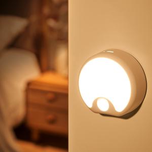 Motion Sensor Light Indoor Rechargeable 3PACK,65 Lumen+3 Modes Sensor Lights Indoor, Just-Stick-it Stairs Lights,Rechargeable Motion Sensor Light Motion Detector Lights for Inside (3 Pack)
