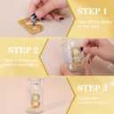 72 Pcs Rhinestone Letter Stickers - Crystal Alphabet A-Z & Number 0-9 Self-Adhesive Letter Patches Bling Glitter Stickers for Clothing Craft Decor (Gold)