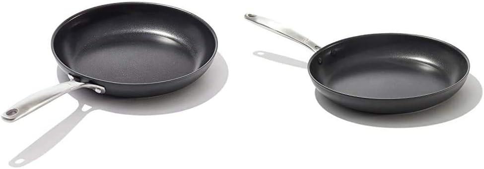 OXO Good Grips Non-Stick Pro Dishwasher safe 10" Open Frypan & Good Grips Non-Stick Pro Dishwasher safe 12" Open Frypan