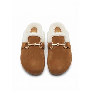 SM New York Women's Brianna Cognac Slippers Size 8