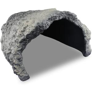 Reptile Rock Cave Habitat Hide Premium Non-Toxic Decorative Resin for Aquariums & Terrariums. Ideal for Amphibians, Lizards, Snakes, Bearded Dragons, Geckos, Scorpions, Frogs, Spiders...Large Size