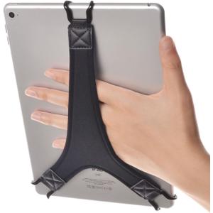 TFY Security Hand Strap Holder Finger Grip for Tablets -Compatible with iPad Air/iPad Pro 9.7Inch / Galaxy Tab 10.1Inch / Tab 4 10.1Inch / Pro 10.1Inch / Tab S 10.5 (Black)