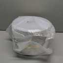 Nervure 100 Pieces Gold Plastic Plates - 10.25 inch Gold Dinner Plates - Heavyweight White and Gold Disposable Plates Ideal for Wedding & Party & Thanksgiving