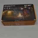 Portable LED Tent Lamp Emergency Lights with Hook, Hurricane Bulb Lantern Equipment for Camping, Hiking, Backpacking, Fishing Outage, Multicolor, 4 Pack