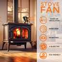 Wood Stove Fan Heat Powered - Fireplace Fan, Wood Stove Accessories 4 Blades Heat Powered Fan, Woodstove Fan Non Electric for Gas/Pellet/Wood Log Burner Stove by Underwood Aggregator
