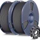 SUNLU High Speed PETG Filament 1.75mm Bundle, Less Stringing PETG 3D Printer Filament, 2kg in Total, 1kg per Spool, Grey+Grey