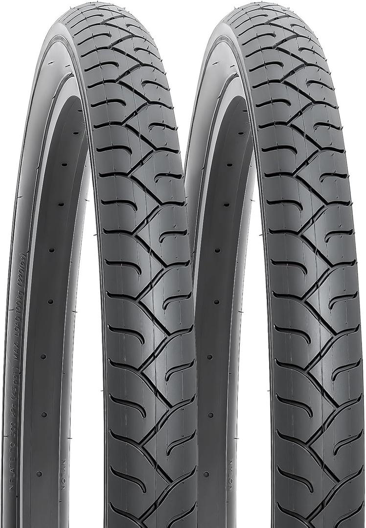 YUNSCM 2-PCS 24" Road Bike Tires 24 x 2.125/57-507 Compatible with 24x2.125 Bike Bicycle Tires (Y-690)