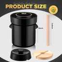 Tioncy 2.6 Gallon Fermentation Ceramic Crock Jar with Lid Weights Pounder