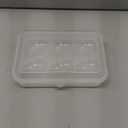 ZPU Egg Holder Camping, 1Pcs 6 Grid Egg Container, Plastic Egg Carrier for Camping Picnic Travel Outdoor Refrigerator Kitchen, Protective Egg Storage Case, Clear White