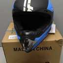 Youth Dirt Bike Helmets DOT Approved Fashion Kids Motocross, ATV, Off-Road, Four Wheelers, BMX Motorcycle Bike Helmets (Goggles Gloves Faceshield) (Medium, YS-Blue)