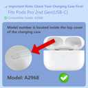 Siatron OEM Single Right Earbuds Replacement for Pod Pro (2nd Generation), A3047, A3048, A3049. Genuine Right Ear Side Only, Compatible Original Air Pro 2 A2968 Charging Case (Right-A3047 A3048 A3049)