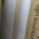Life Finds 54 inch Washer Dryer Countertop with Safety Ledge for Laundry Room Organization, Light Wood, LF-WDCT1C