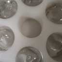 6-Light Farmhouse Chandelier Clear Glass Shade Linear Pendant Hanging Lighting Fixture