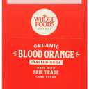 Whole Foods Market, 4 Pack Organic Italian Soda, Blood Orange, 11.2 Fluid Ounce (EXP 09/16/25)