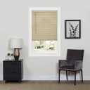 Cordless Room Darkening Mini Blind - 34 Inch Width, 64 Inch Length, 1" Slat Size - Latte - Cordless GII Deluxe Sundown Horizontal Windows Blinds for Interior by Achim Home Decor
