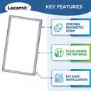 W10830162 refrigerator door gasket Replacement - Compatible with Whirlpool Fridge Door Gasket WRF535SMBW00, KBFS20EVMS13, IX6HHEXDSM00 Replaces Door Seal, 39.7 x 16.9"
