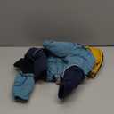 Dog Snowsuit with Built-in Harness, 4-Leg Full Body Winter Coat, Fleece Lined Puffer Jumpsuit with Back Zipper & Reflective Trim for Small Medium Large Dogs (Blue, Medium)