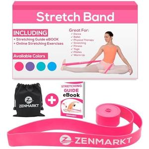 Zenmarkt Ballet Stretch Bands for Flexibility and Strength - Stretch Bands Ideal to Have as Dance Equipment in Every Competition - Suitable for Gymnastics, Cheerleading, and Pilates Training