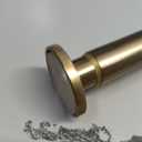 Ivilon Drapery Window Curtain Rod - End Cap Style Design 1 Inch Pole. 72 to 144 Inch Color Warm Gold