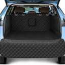 SUV Cargo Liner for Dogs, Waterproof Pet Cargo Cover with Bumper Flap Protector, Scrachproof Non-Slip Dog Seat Mat for SUVs Sedans Vans, Large Size Universal Fit