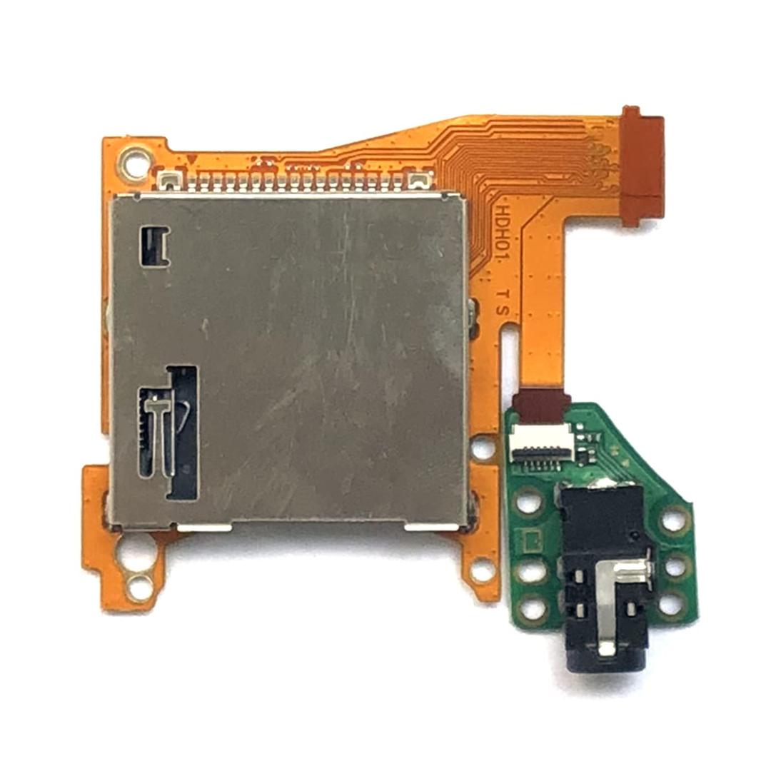 FainWan Replacement Game Cartridge Socket Board with Headphone Jack Port Assembly Game Card Reader Slot for Nintendo Switch Lite HDH-001 HDH01
