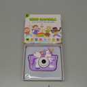 Unicorn Toys Camera for Kids Girls Age 3-8, Toddler Kids Digital Camera Christmas Birthday Gifts for 3 4 5 6 7 8 Years Old Girl, Cute Selfie Video Camera, HD 1080P, 32GB SD Card, Purple