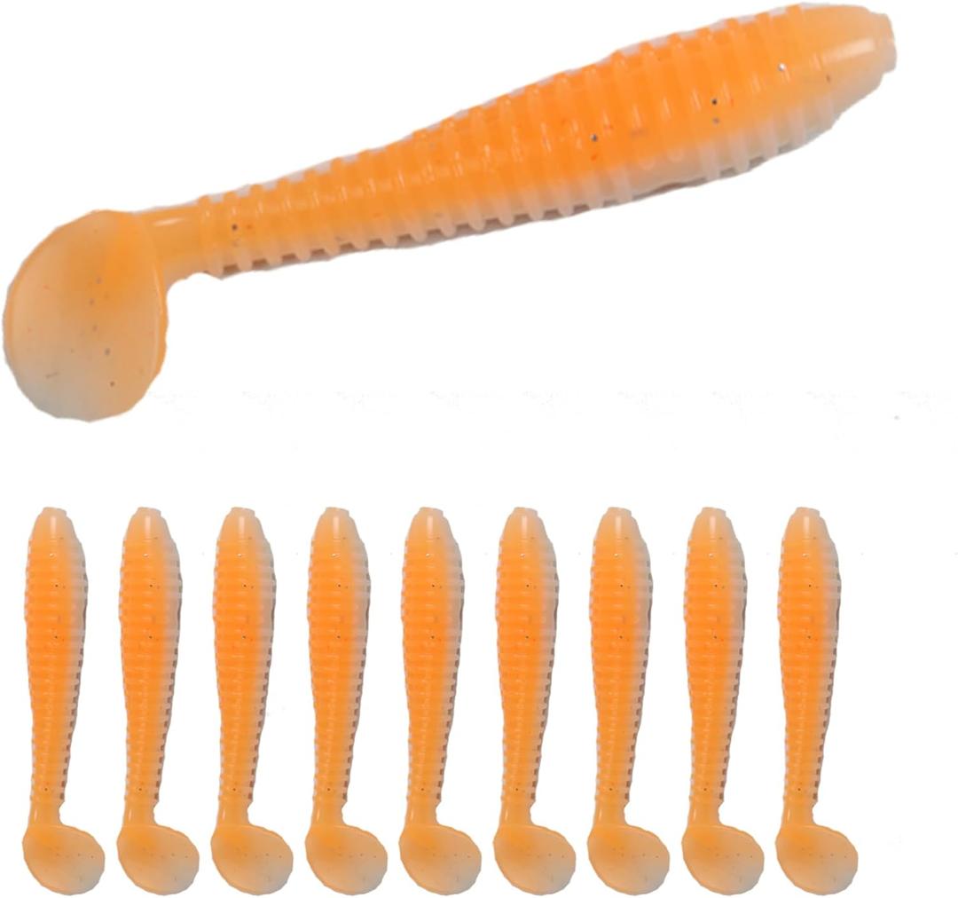 4 x Soft Plastic Swimbaits 10pcs 3", Paddle Tail for Bass Fishing Lures