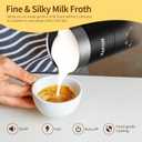 4 in 1 Electric Milk Frother: 10oz/350 mL Large Capacity Electric Milk Steamer for Hot and Cold Milk Froth - Automatic Milk Frother & Warmer for Latte, Cappuccinos, Macchiato, Hot Chocolate