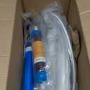 4-Stage Aquarium Reverse Osmosis System with Flushing Valve Portable RO+DI deionized Water Filtration,Colour Changing DI Filter,100 GPD-TDS Close to 0 ppm