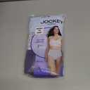 Jockey Women's Underwear Plus Size 100% Cotton Elance Brief - 3 Pack, Midnight Iris/Bouquet Bloom/Frothy Blue, 9