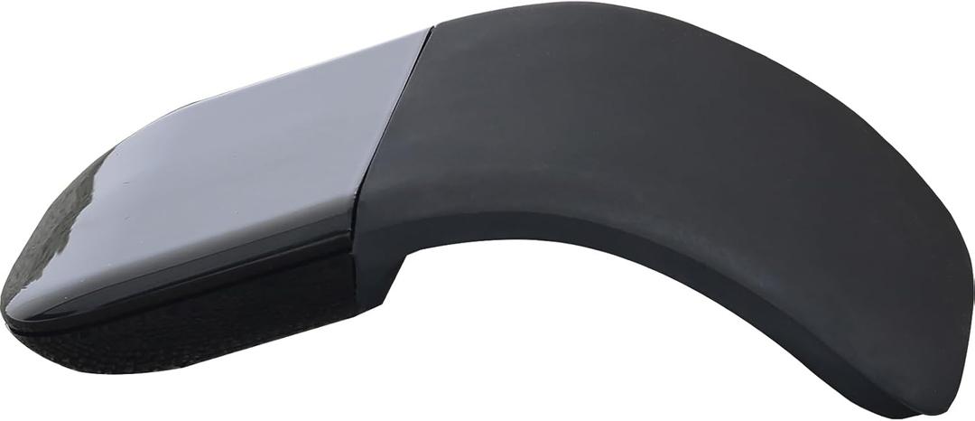 Bluetooth Arc Touch Mouse, Portable Mini Folding Travel Mouse whitout USB Dongle, Foldable Mice for Laptop, Tablet - Black