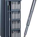 Deli 25-in-1 Precision Screwdriver Sets Magnetic Mini Repair Tool Kit for Home, DIY, Computer, Controller, Glasses, Drone, Watch, Phone, Pad, Switch, PS5, XBOX, Macbook, Electronic. Gift for man.