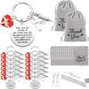 Henoyso 36 Pcs Nurse Appreciation Gifts Keychain Bulk Thank You Gifts for Women Nurses Day Medical Assistant Pharmacist(White)