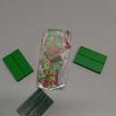 Frienda 3 Pcs Metal Christmas Table Decorations 5.21 Inch Lime Green and Red Table Centerpiece Christmas Tiered Tray Decor Rustic Farmhouse Tabletop Sign for Xmas Ball Gifts Home Desk Mantel Decor