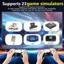 TEFELE 2026New Wireless Retro Game Console 23 Simulators and Over 40,000 Games Plug and Play 4K HD HDMI TV Game Stick 2.4G with Dual 2.4G Wireless Controllers(128G)