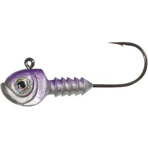 10 x Northland Fishing Tackle Smeltinator Jig Head, Premium Bass Fishing Lure for Swimbaits & Plastics, 3 Pack - 3/8 Oz (2/0 Hook, Purple Silver)