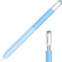 AZF iPencil Case Compatible with Apple Pencil (USB-C), Gradient Color Silicone Case, Comfortable Grip Soft and Non-Slip, Support Magnetic Attachment (Sky Blue)