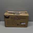 KOMUEE Glass Meal Prep Containers 3 Compartments, 5 Pack 36 oz, Glass Food Storage Containers with Lids, Airtight Lunch Bento Box, Portion Control, Freezer and Microwave Safe (Gray)