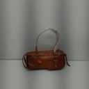 Genuine Leather Women's Shoulder Handbags, Retro Cowhide Purse Tote Bags with Sunglass Bag，Y2K Handbag