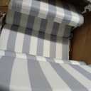 50x19.6 In Adirondack Chair Cushion Outdoor Chair Cushion | Waterproof Patio Cushion, Fade Resistant, Outdoor Rocking Chair Cushions, Full Back Support, Grey Striped