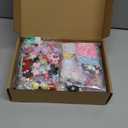 Thyle 4 Pack Mosaic Picture Frame Painting Craft Kit for 4 x 6 Inch Photo 4 Pcs DIY Unfinished Wooden Picture Frames with Beads Stickers Tweezers for DIY Craft Gifts