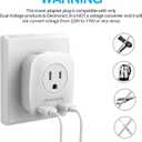 3 Pack US to UK Ireland Travel Plug Adapter, Anstronic International Power Adaptor with 2 USB, 4 in 1 Type G Power Outlet Adaptor for USA to England Kenya Dubai Irish Scotland