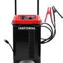 CRAFTSMAN Wheeled Battery Charger and Engine Starter, CMXCESM233, 2-in-1 Manual Timer Controlled, 250 Cranking Amps, 6 Volt, 12 Volt, for Car, SUV, Truck, and Marine Batteries
